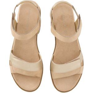 Tom Tailor - Sandalen - Met Sleehak - Metallic-Details - Bastsohle - Klettverschluss