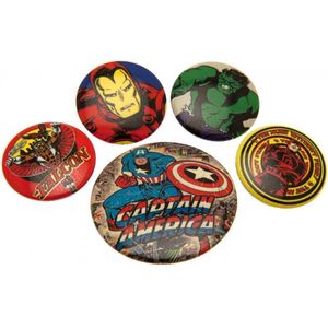 Captain America Buttons Marvel Badge Pack