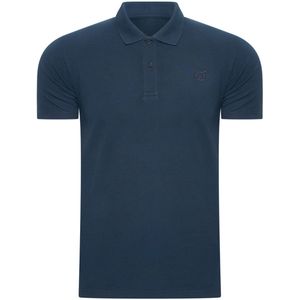 Heren Polo Izaak Pique blauw M
