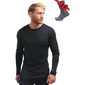 Heren Merino Lange Mouwen - Ademend Thermo Ondergoed voor Outdoor Activiteiten