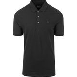 Lyle and Scott - Tonal Eagle Polo Antraciet - Regular-fit - Heren Poloshirt Maat L