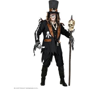 Widmann - Heks & Spider Lady & Voodoo & Duistere Religie Kostuum - Zwarte Magie Houngan Voodoo - Man - Bruin, Zwart - Large - Halloween - Verkleedkleding