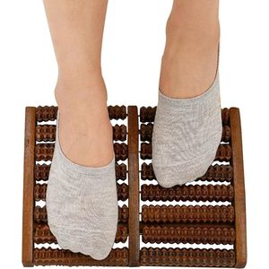 Voetmassageapparaat - Houten Voetmassageroller - 8-rijige - 26x20,5x3cm