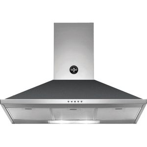 Bertazzoni La Germania KPL90PLAG1NEA Afzuigkap Muurmontage Zwart 600 m³/uur A