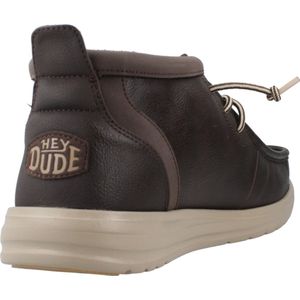 Hey Dude - Wally Mid Gripr Classic - Leren Schoen - Bruin - Heren