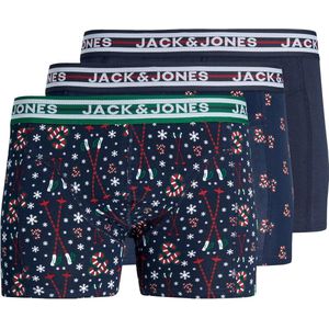 Jack & Jones Plus Size Kerst Boxershorts Heren Trunks JACXMAS 3-Pack - Maat 6XL