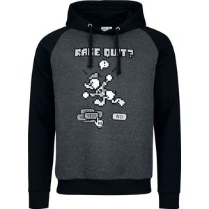 Mickey Mouse Donald Duck - Rage Quit Heren Trui met capuchon - antraciet/zwart - S