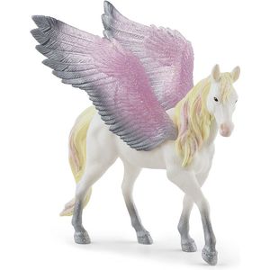 Gevleugeld Pegasus-Beeldje - Met Glanzende Vleugels En Manen - Leuk En Duurzaam Paardenbeeldje - Cadeau Voor Kinderen Vanaf 5 Jaar