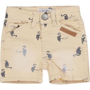 Dirkje jongens jeans short beige flamingo maat 56