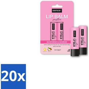 Sence Lippenbalsem Sensitive 2 stuks per verpakking - Bulkverpakking - 20 stuks