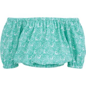 WE Fashion Meisjes cropped T-shirt met dessin