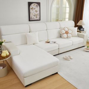 FancySofas Bankhoes Classic - Chaisehoes (XL) - Machinewasbaar & Stretchy - Bankhoezen voor Hoekbank - Hondendeken bank - Hondenkleed - Bankbeschermer - Zetelhoes - Zetelovertrek - Sofa Cover - 30 Dagen Risicoloos Uitproberen - Snow White