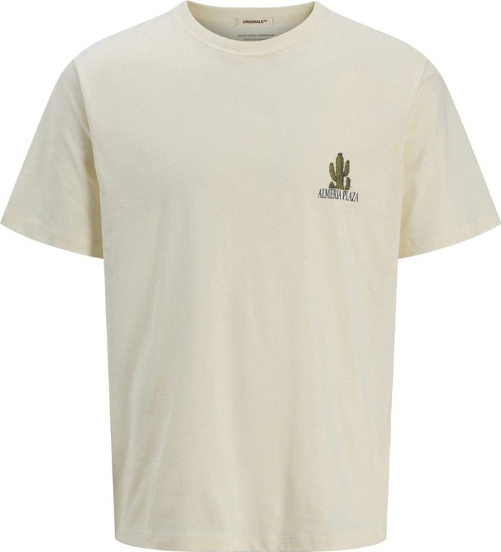 Jack & Jones - T-shirt - Antique Wit - 100% Katoen - Grafische Print