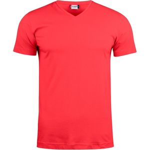 Clique Basic-T V-neck 029035 - Rood - XS