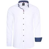 Rusty Neal - Heren Overhemden Overhemd Regular Fit - Wit - Maat M