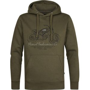 Petrol Industries - Heren trui met kap - Maat M - Mannen - Khaki - katoen