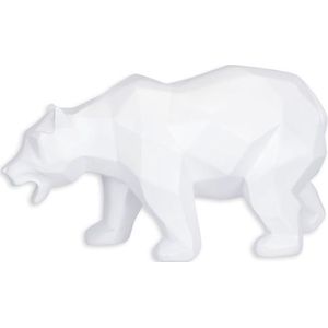 Polyresin beeld - Witte beer - Polygon Veelhoek figuratief - 14,1 cm hoog
