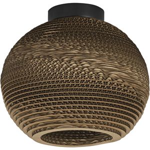 OSRAM - Plafondlamp BALL - Dimbaar - Bruin/Roest - Papier - 26 cm - E27
