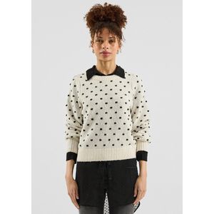 Q/S designed by - Dames pull - Maat XS - Vrouwen - wit - polyester