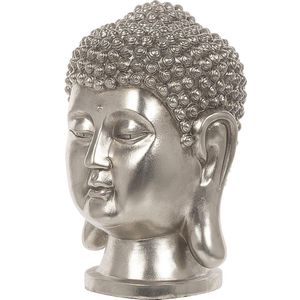 Beliani BUDDHA - Decofiguur - Zilver - Kunststof