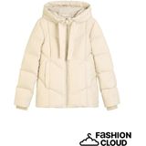 Regular fit donsjack met labelprint