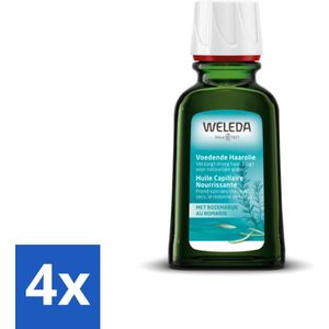 WELEDA - Haarolie Voedend - Rozemarijn - 50 ml - Voordeelverpakking - 4 stuks