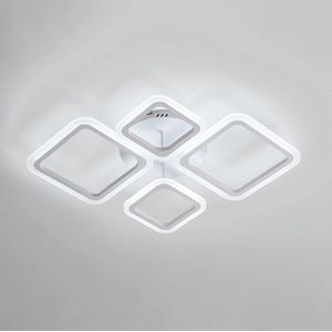 Goeco - Moderne LED Plafondlamp - wit - plafondlamp - 6500 K - 48W