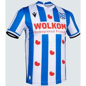 MACRON - SC Heerenveen Home Shirt Junior - Wedstrijdshirt korte mouw replica voetbal heren - Meerkleurig