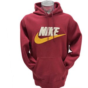 Nike Club Fleece Hoodie (Rood) - Maat M