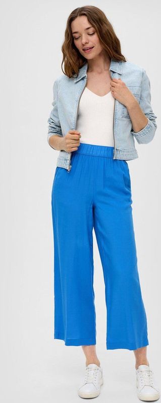s.Oliver - Damesbroek - Blauw - 5531 - Relaxed Fit