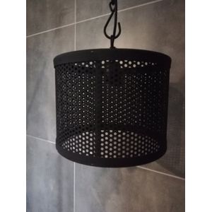 Hanglamp zwart metaal industrieel robuust landelijk