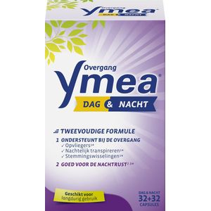 Ymea - Overgang Dag & Nacht - Voedingssupplement - 64 Capsules