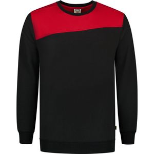 Tricorp Sweater Bicolor Naden 302013 Zwart / Rood