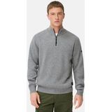 camel active - Gebreide Troyer - Steengrijs - Pure Lamswol