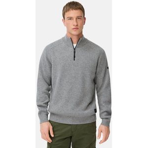 camel active - Gebreide Troyer - Steengrijs - Pure Lamswol