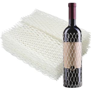 Wijnflesbeschermhoezen - Mesh - Champagne glazen - 30 stuks - Wit .