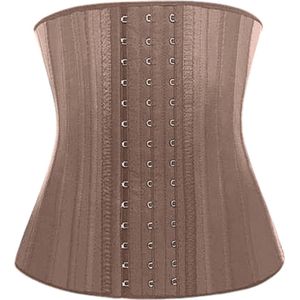 XS Beige Waist trainer snel afvallen corset body shaper dames buikband na zwangerschap na operatie latex korset waist shaper lingerie kleding afslanken fitness sport Beige Standaard Maat XS - Milaya Pantera ®