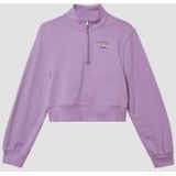 Sweatshirt - Cropped - Met Opstaande Kraag - Zacht - Geborsteld