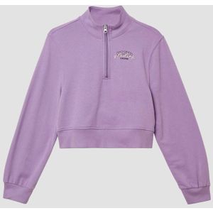 Sweatshirt - Cropped - Met Opstaande Kraag - Zacht - Geborsteld