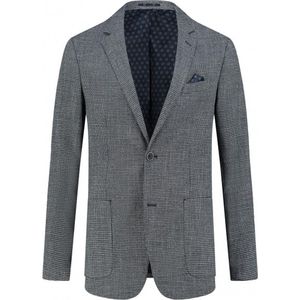 GENTS - Colbert melange blauwgrijs - Polyblend - Blauw/Grijs - Maat 50/L