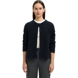 Selected - Lulu New - Vest - Ronde Hals - Lange Mouwen - Knoopsluiting