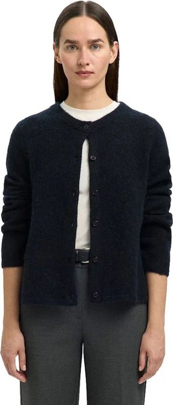 Selected - Lulu New - Vest - Ronde Hals - Lange Mouwen - Knoopsluiting