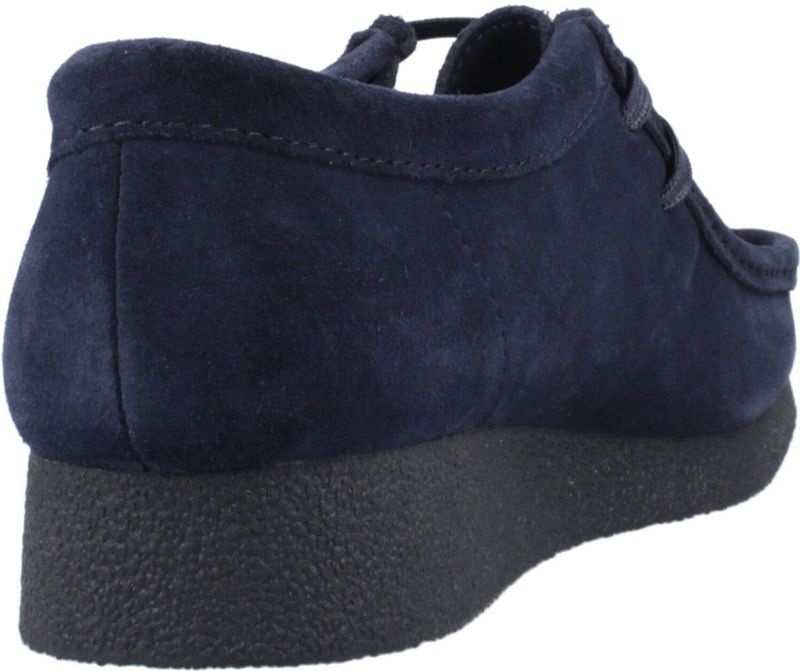 Clarks - Ink Suede Wallabee Schoen - Blauw - Heren - Leer