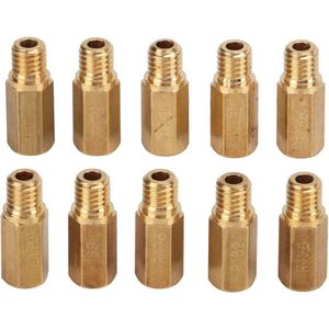 Carburetor Jet Kit, 10pcs Carburetor Head Jets Kit Metal Carburetor Head Nozzle Replacement for Keihin FCR MX PWK PWM PE PJ 155-178 Carburetor Parts
