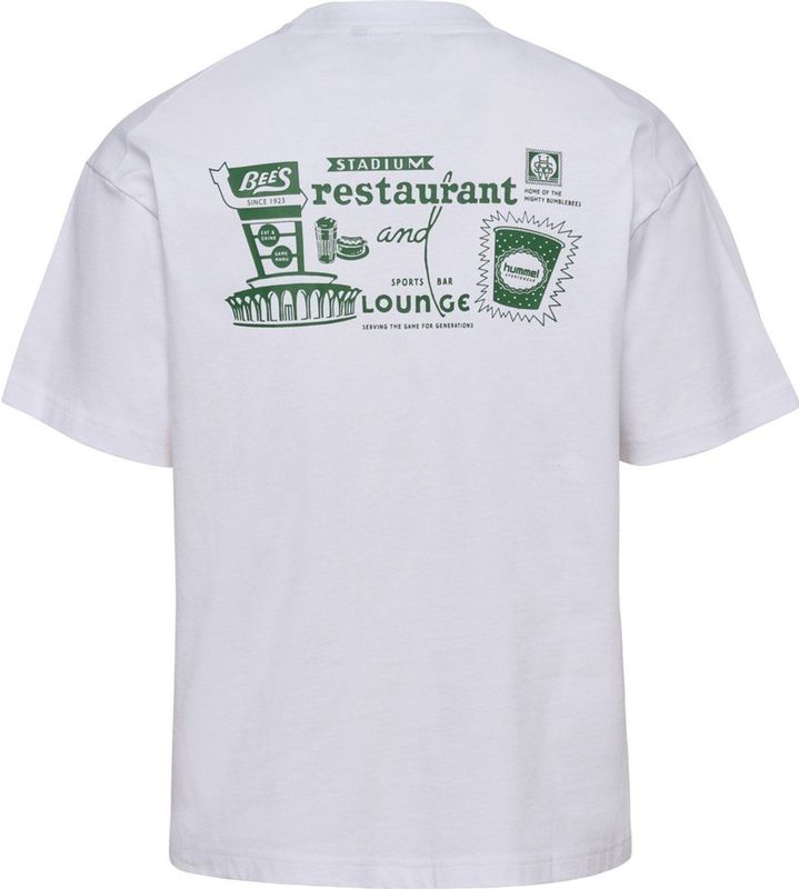 Hummel - hmlLOOSE T-shirt S/S Bees Stadium - Tricot - Zacht - Ruime Snit