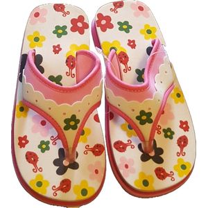 Beco - V-strap - kinder - teenslipper - bloemen - meisjes - maat 32