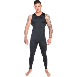 Joyagear Essential Rashguard Tanktop - Zwart/Zwart - XL