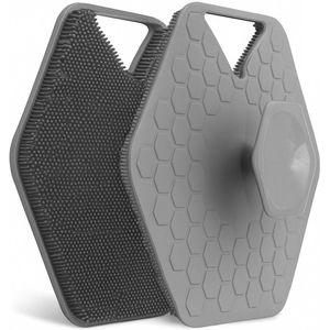 Verde - Exfoliërende Silliconen Badborstel - Herbruikbaar - Zachte Huid - Scrub - Body & Hair - Lichaamsborstel - Duurzaam - Dermatologisch Verantwoord - Ergnomische vorm