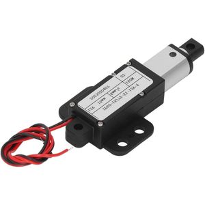Micro-electric Linear Actuator 12V 15mm Stroke 150N - High Speed Low Noise Small Linear Actuator for DIY Robot Sofa Massage Recliner (With bracket)