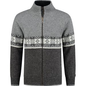 Norfinde - Scandinavisch vest - 100% zuivere nieuwe Noorse wol - grijs